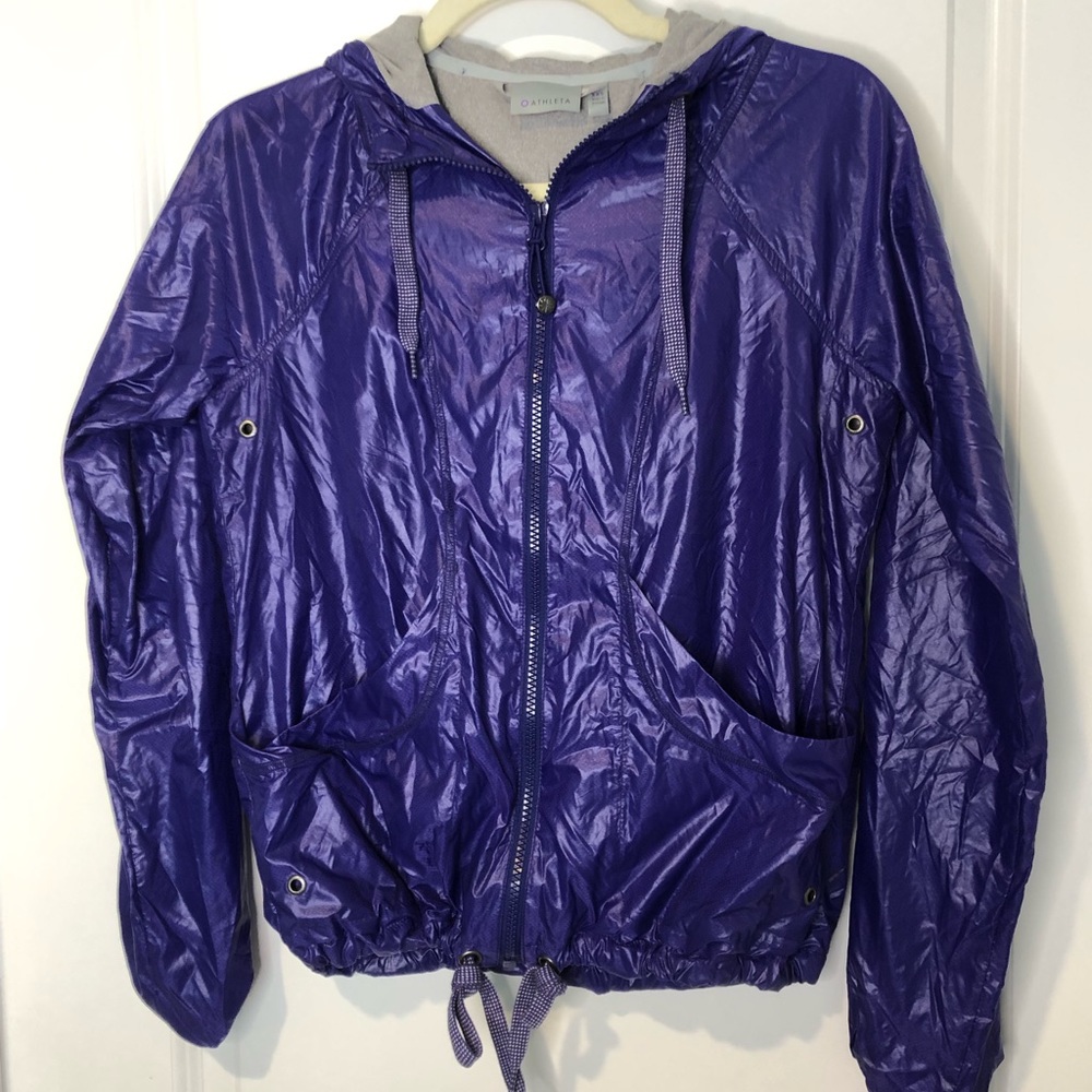 Athleta purple zip up windbreaker
